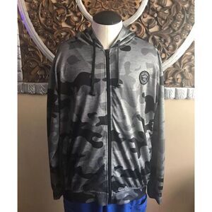 Da Hui Hawaii Urban Camouflage Zip Up Hoodie Jacket Mens Size‎ L Large
